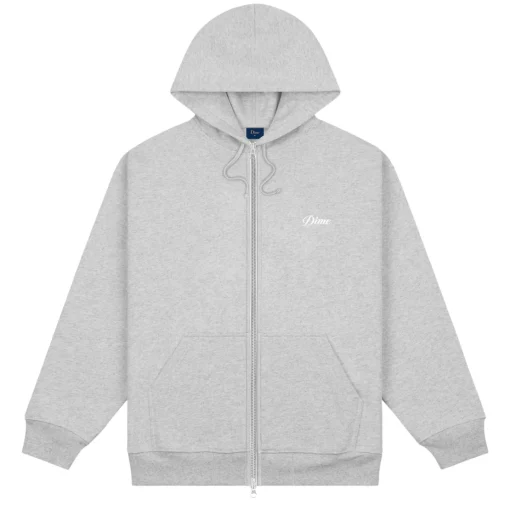 Cursive Small Logo Zip-Hoodie>Dime MTL Flash Sale