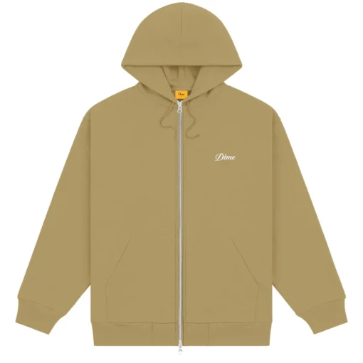 Cursive Small Logo Zip-Hoodie>Dime MTL Flash Sale