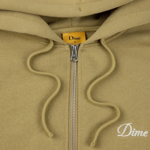 Cursive Small Logo Zip-Hoodie>Dime MTL Flash Sale