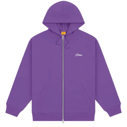 Cursive Small Logo Zip-Hoodie>Dime MTL Best