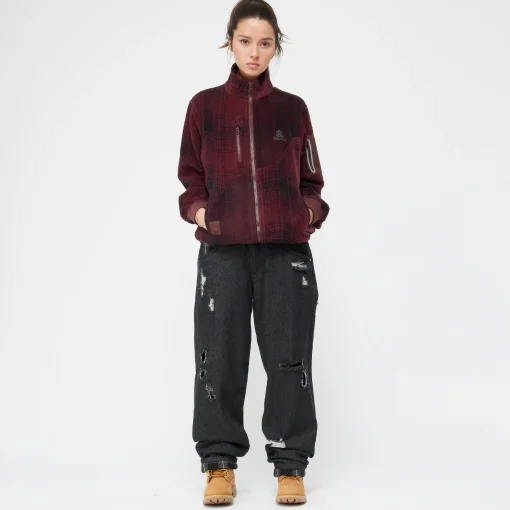 Plaid Polar Fleece>Dime MTL Online